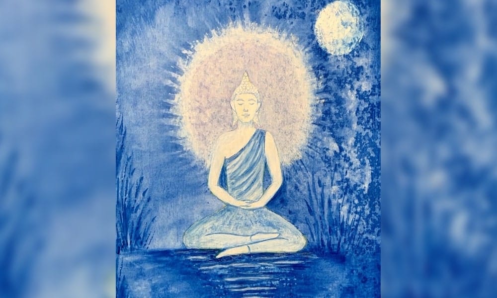 Buddha in lotus meditation